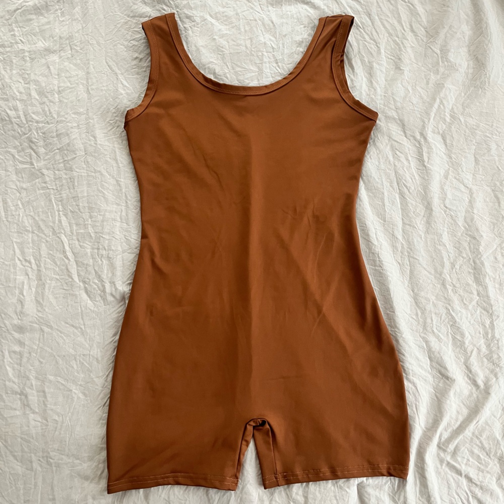 brown bodysuit/romper
